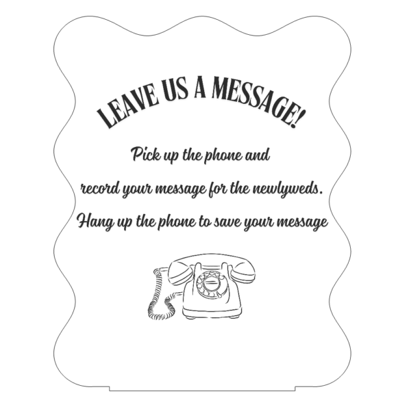 Acrylic Audio Guest Book Sign (3D)